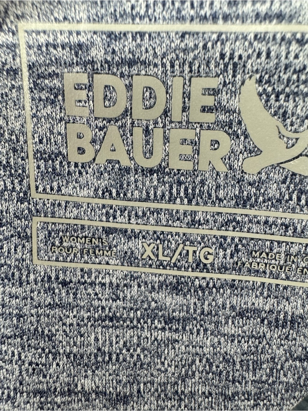 Eddie Bauer Women's Short Sleeve Crew Neck Tee in Heather Slate Blue size XL - Picture 9 of 9